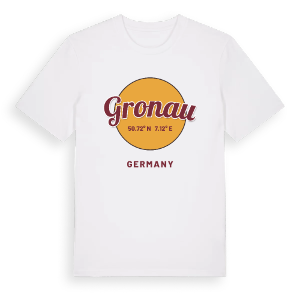 Gronau cirkel t-shirt – ekologisk bomull t-shirt från Pinshirt