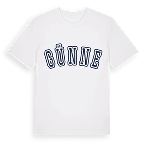 Günne college t-shirt – ekologisk bomull t-shirt från Pinshirt