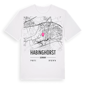 Habinghorst karta t-shirt – ekologisk bomull t-shirt från Pinshirt