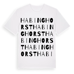 Habinghorst ordlek t-shirt – ekologisk bomull t-shirt från Pinshirt