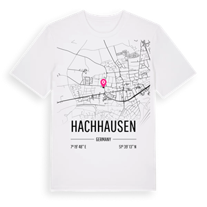 Hachhausen karta t-shirt – ekologisk bomull t-shirt från Pinshirt