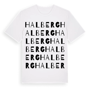 Halberg ordlek t-shirt – ekologisk bomull t-shirt från Pinshirt