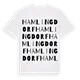 Hamlingdorf ordlek t-shirt