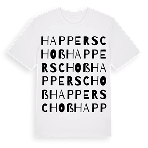 Happerschoß ordlek t-shirt – ekologisk bomull t-shirt från Pinshirt