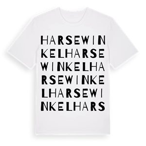 Harsewinkel ordlek t-shirt – ekologisk bomull t-shirt från Pinshirt
