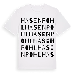 Hasenpohl ordlek t-shirt – ekologisk bomull t-shirt från Pinshirt