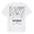 Hattingen karta t-shirt