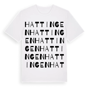 Hattingen ordlek t-shirt – ekologisk bomull t-shirt från Pinshirt