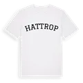 Hattrop böjd t-shirt