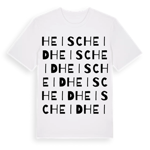 Heischeid ordlek t-shirt – ekologisk bomull t-shirt från Pinshirt