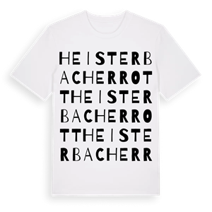 Heisterbacherrott ordlek t-shirt – ekologisk bomull t-shirt från Pinshirt