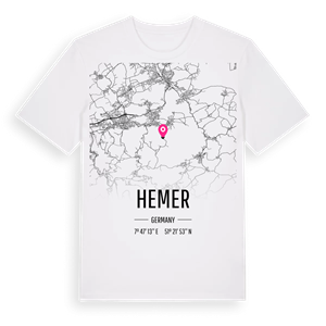 Hemer karta t-shirt – ekologisk bomull t-shirt från Pinshirt