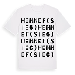 Hennef (Sieg) ordlek t-shirt – ekologisk bomull t-shirt från Pinshirt