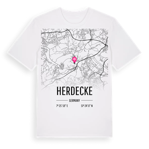 Herdecke karta t-shirt – ekologisk bomull t-shirt från Pinshirt