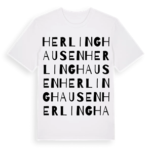 Herlinghausen ordlek t-shirt – ekologisk bomull t-shirt från Pinshirt