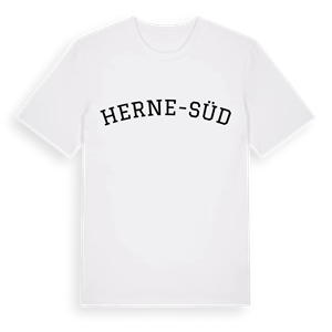 Herne-Süd böjd t-shirt – ekologisk bomull t-shirt från Pinshirt