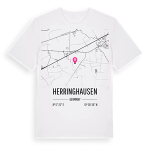 Herringhausen karta t-shirt – ekologisk bomull t-shirt från Pinshirt