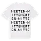 Herten-Mitte ordlek t-shirt