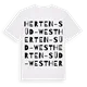 Herten-Süd-West ordlek t-shirt