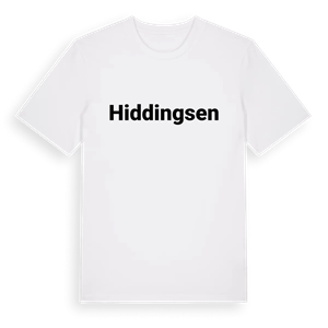 Hiddingsen fetstil t-shirt – ekologisk bomull t-shirt från Pinshirt