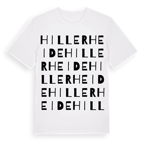 Hillerheide ordlek t-shirt – ekologisk bomull t-shirt från Pinshirt