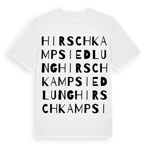 Hirschkampsiedlung ordlek t-shirt – ekologisk bomull t-shirt från Pinshirt