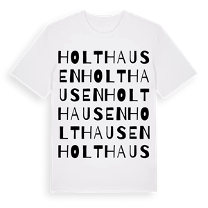 Holthausen ordlek t-shirt – ekologisk bomull t-shirt från Pinshirt