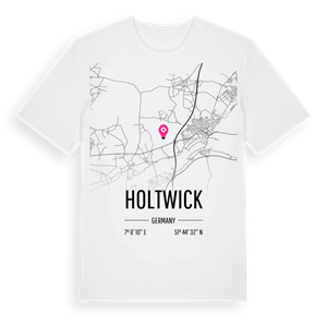 Holtwick karta t-shirt – ekologisk bomull t-shirt från Pinshirt