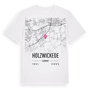 Holzwickede karta t-shirt – ekologisk bomull t-shirt från Pinshirt