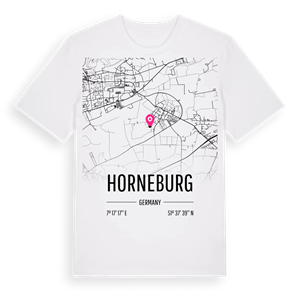 Horneburg karta t-shirt – ekologisk bomull t-shirt från Pinshirt