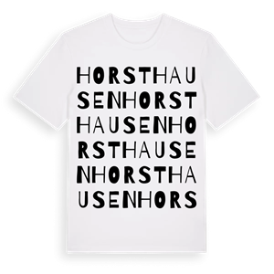 Horsthausen ordlek t-shirt – ekologisk bomull t-shirt från Pinshirt