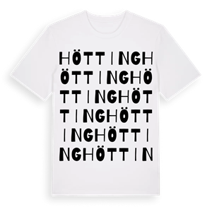 Hötting ordlek t-shirt – ekologisk bomull t-shirt från Pinshirt
