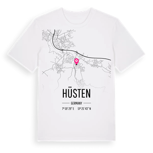 Hüsten karta t-shirt – ekologisk bomull t-shirt från Pinshirt