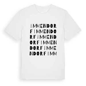 Immendorf ordlek t-shirt – ekologisk bomull t-shirt från Pinshirt