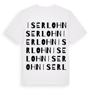 Iserlohn ordlek t-shirt – ekologisk bomull t-shirt från Pinshirt
