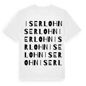 Iserlohn ordlek t-shirt – ekologisk bomull t-shirt från Pinshirt