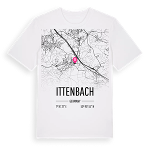 Ittenbach karta t-shirt – ekologisk bomull t-shirt från Pinshirt