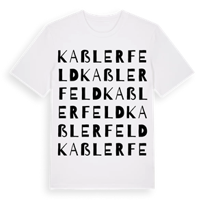 Kaßlerfeld ordlek t-shirt – ekologisk bomull t-shirt från Pinshirt