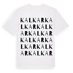 Kalkar ordlek t-shirt – ekologisk bomull t-shirt från Pinshirt