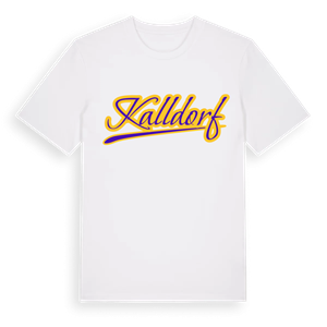 Kalldorf baseball t-shirt – ekologisk bomull t-shirt från Pinshirt