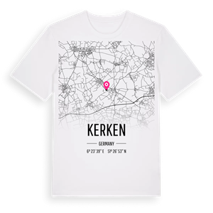 Kerken karta t-shirt – ekologisk bomull t-shirt från Pinshirt