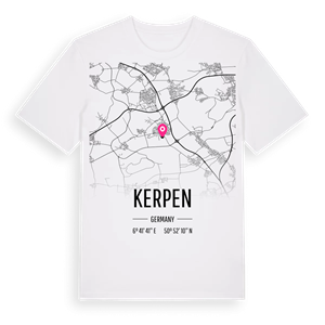 Kerpen karta t-shirt – ekologisk bomull t-shirt från Pinshirt