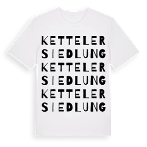 Kettelersiedlung ordlek t-shirt – ekologisk bomull t-shirt från Pinshirt