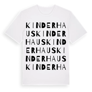 Kinderhaus ordlek t-shirt – ekologisk bomull t-shirt från Pinshirt