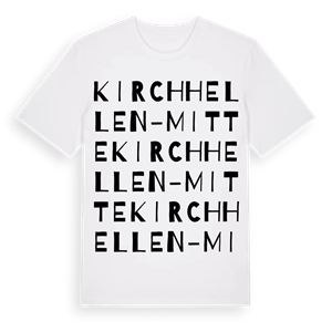 Kirchhellen-Mitte ordlek t-shirt – ekologisk bomull t-shirt från Pinshirt