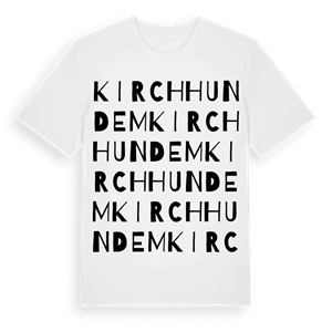 Kirchhundem ordlek t-shirt – ekologisk bomull t-shirt från Pinshirt