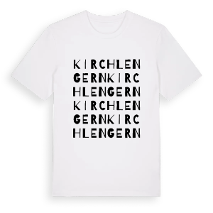 Kirchlengern ordlek t-shirt – ekologisk bomull t-shirt från Pinshirt