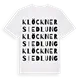 Klöcknersiedlung ordlek t-shirt
