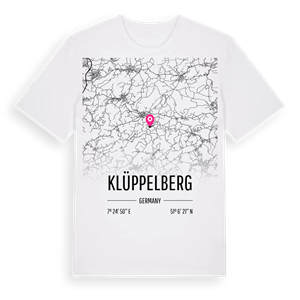 Klüppelberg karta t-shirt – ekologisk bomull t-shirt från Pinshirt