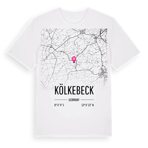 Kölkebeck karta t-shirt – ekologisk bomull t-shirt från Pinshirt